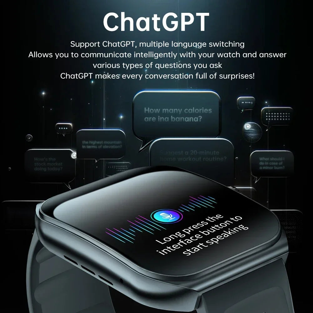 KUMI KU7 Smartwatch AMOLED 1.96" NFC