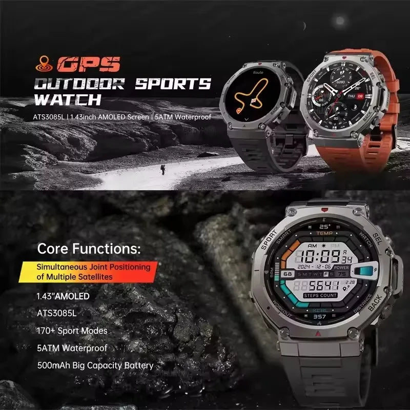 Smartwatch T-Rex 3 Ultra Titanium
