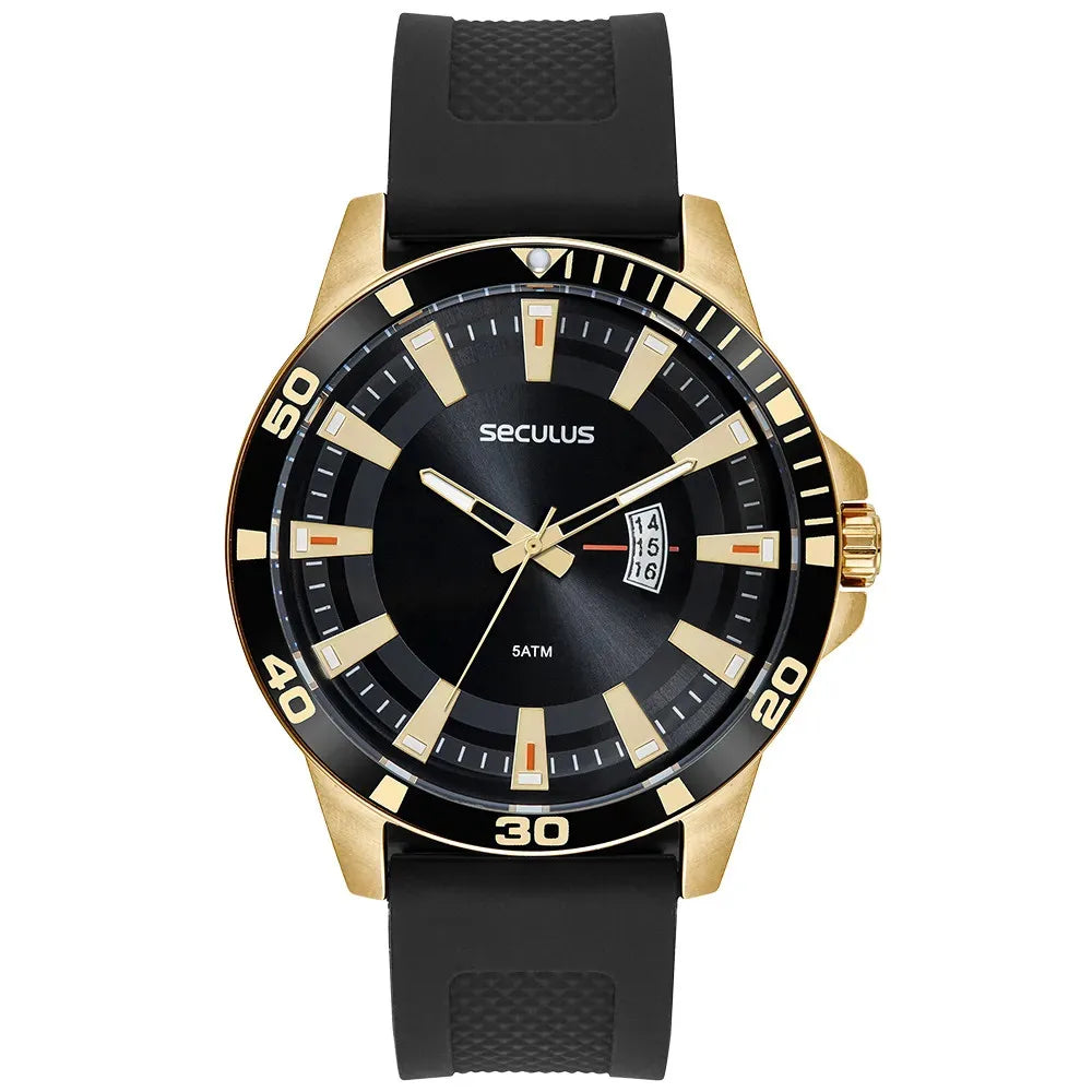 Seculus Silicone Dourado Masculino